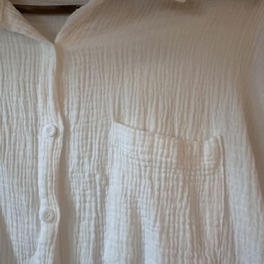 Muslin blouse with 3/4 sleeve