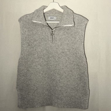 Gilet en maille à zip Only
