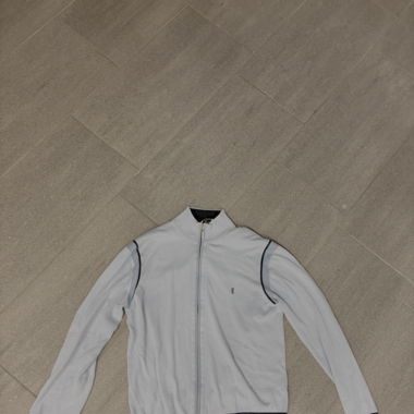 Baby Blue Yves Saint Laurent YSL Zip Up