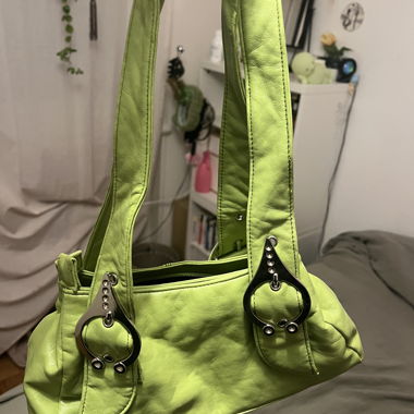 Borsa vintage verde mela