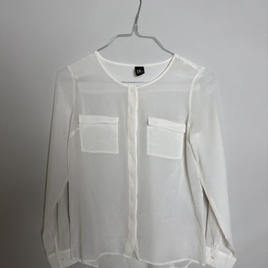 White sheer blouse