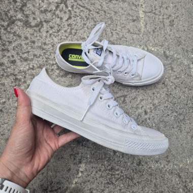 Sneakers Converse basse bianche