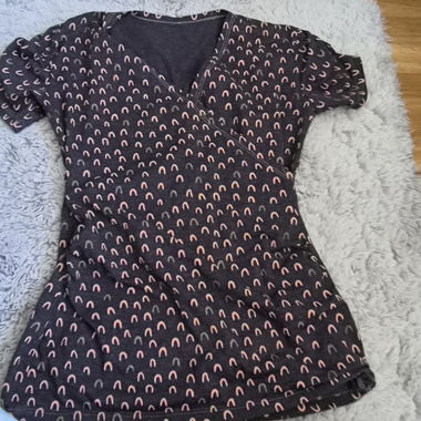 Top incrociato da donna nero