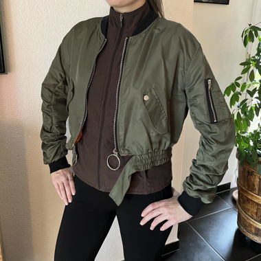 Parachute Cropped Jacket