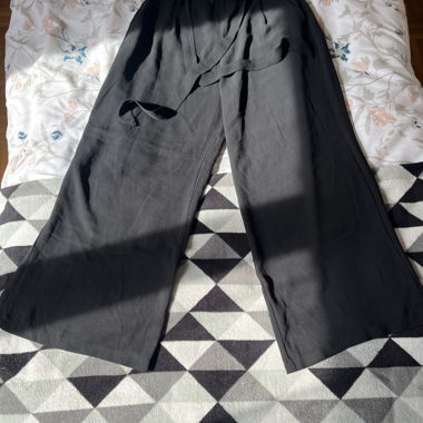 Schwarze Wide-Leg Hose