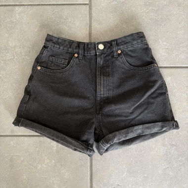 Short in denim nero Zara