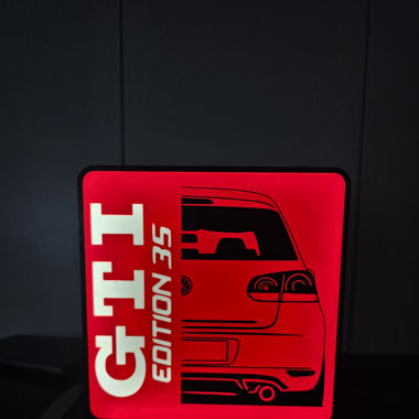 Boite a lumière golf 6GTI ED35