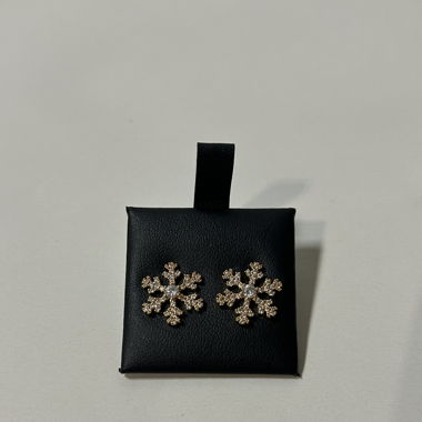 Ohrringe Schneeflocke gold