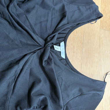 H&M glittery black long-sleeve top