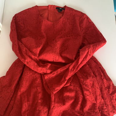 Red lace dress H&M