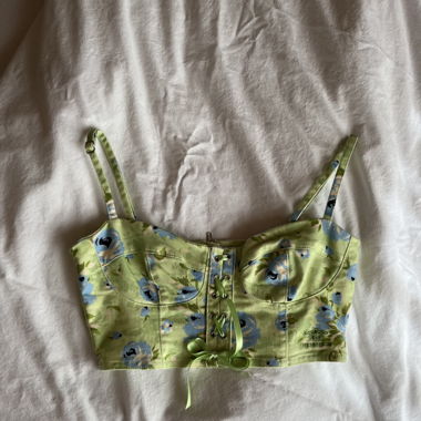 Top Corset fleuri 