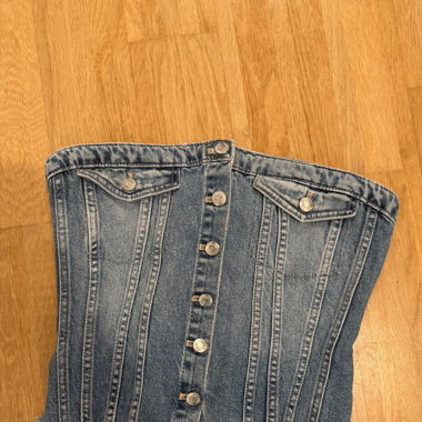 Jeans Corset Top