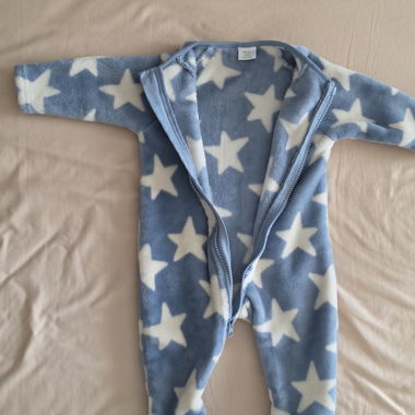 Grenouillère polaire bleue à étoiles