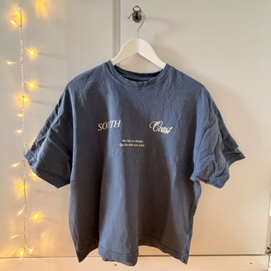 T-shirt bleu oversize
