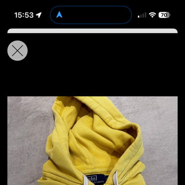 Ralph Lauren Yellow Zip Hoodie