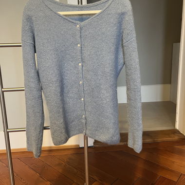 Cardigan Sézane azzurro polvere 