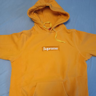 Supreme Box Logo Hoodie Yellow *rep*