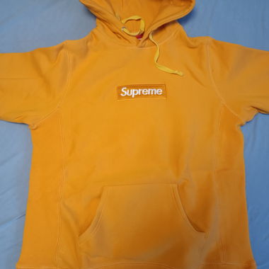 Supreme Box Logo Hoodie Yellow *rep*