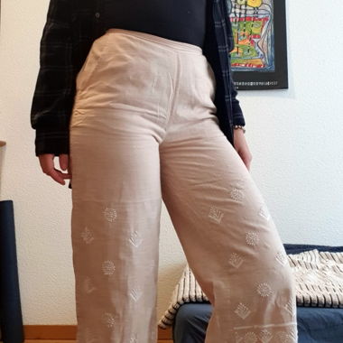 Luftige Sommerhose 3/4 100% Baumwolle