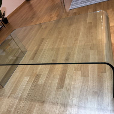 Tavolino da caffè in vetro