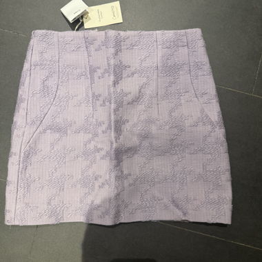 Gonna jacquard lilla