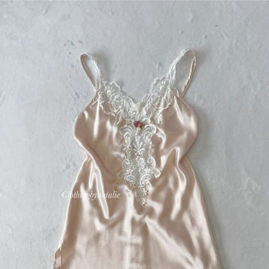 California Dynasty Robe Slip Rose (S/M)