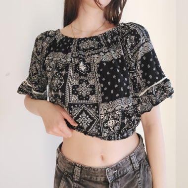 Black and white top