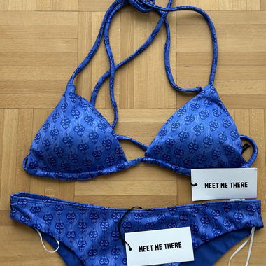 Top e slip bikini Ocean blu S/M