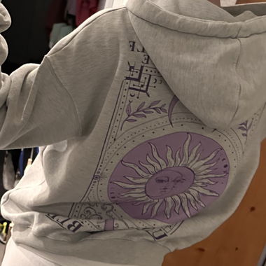 Sweat à capuche Tally Weijl gris