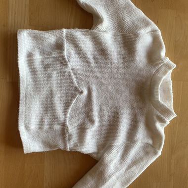 Bershka White Open-Back Crop Top