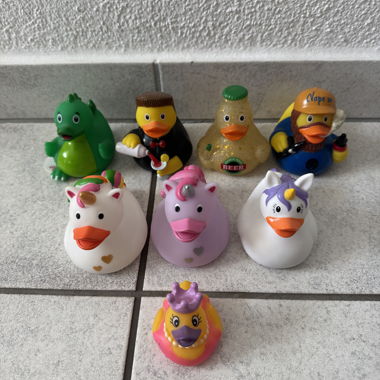 Set di anatroccoli di gomma