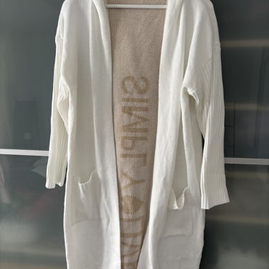 Hoodie en maille blanche