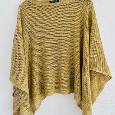 Poncho maille ajourée Lauren Ralph Lauren