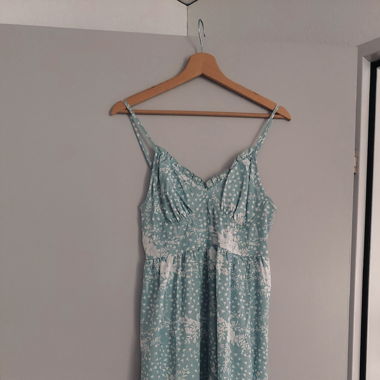 Kleid Blumen blue