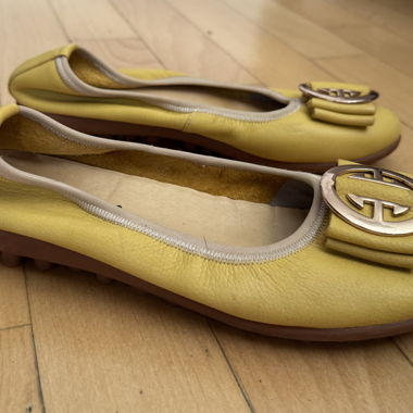 Ballerine gialle Clarks taglia 37