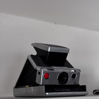 Mint Polaroid Sx-70 Land Camera  Silver/Black