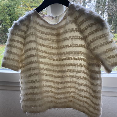 Silk, Lace and Sequin Top