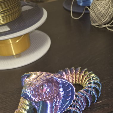 3D-gedruckte, bewegliche Kobra