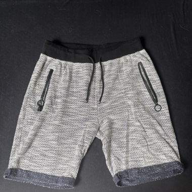 Shorts en maille grise