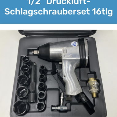 Nouveau kit de visseuse à chocs pneumatique 16 pièces
