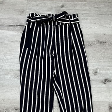 Stoffhose gestreift