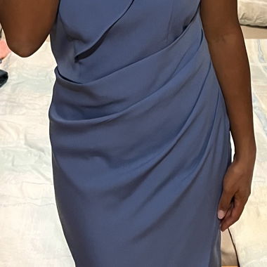 Asymmetrical Blue Dress