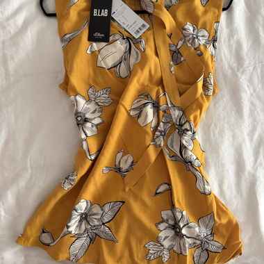 Top blusa s.Oliver giallo floreale