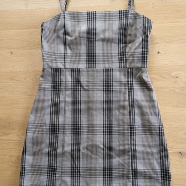 Kariertes Mini-Kleid  