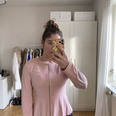 Pink VILA Zip Cardigan