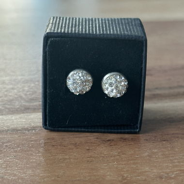 Strass-Ohrstecker Edelstahl 