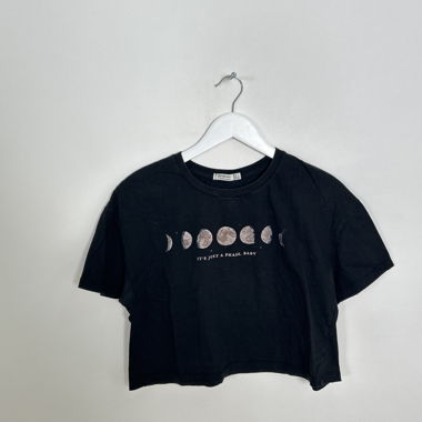 T-shirt court graphique noir