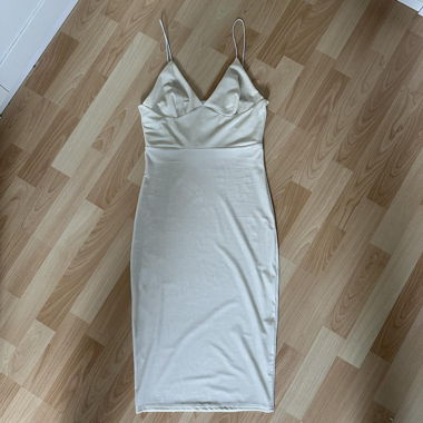 White velvet dress