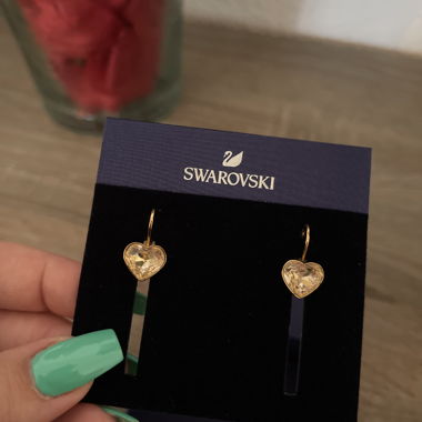 Swarovski Herz-Ohrringe