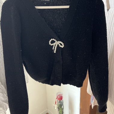 Gilet en perles noir